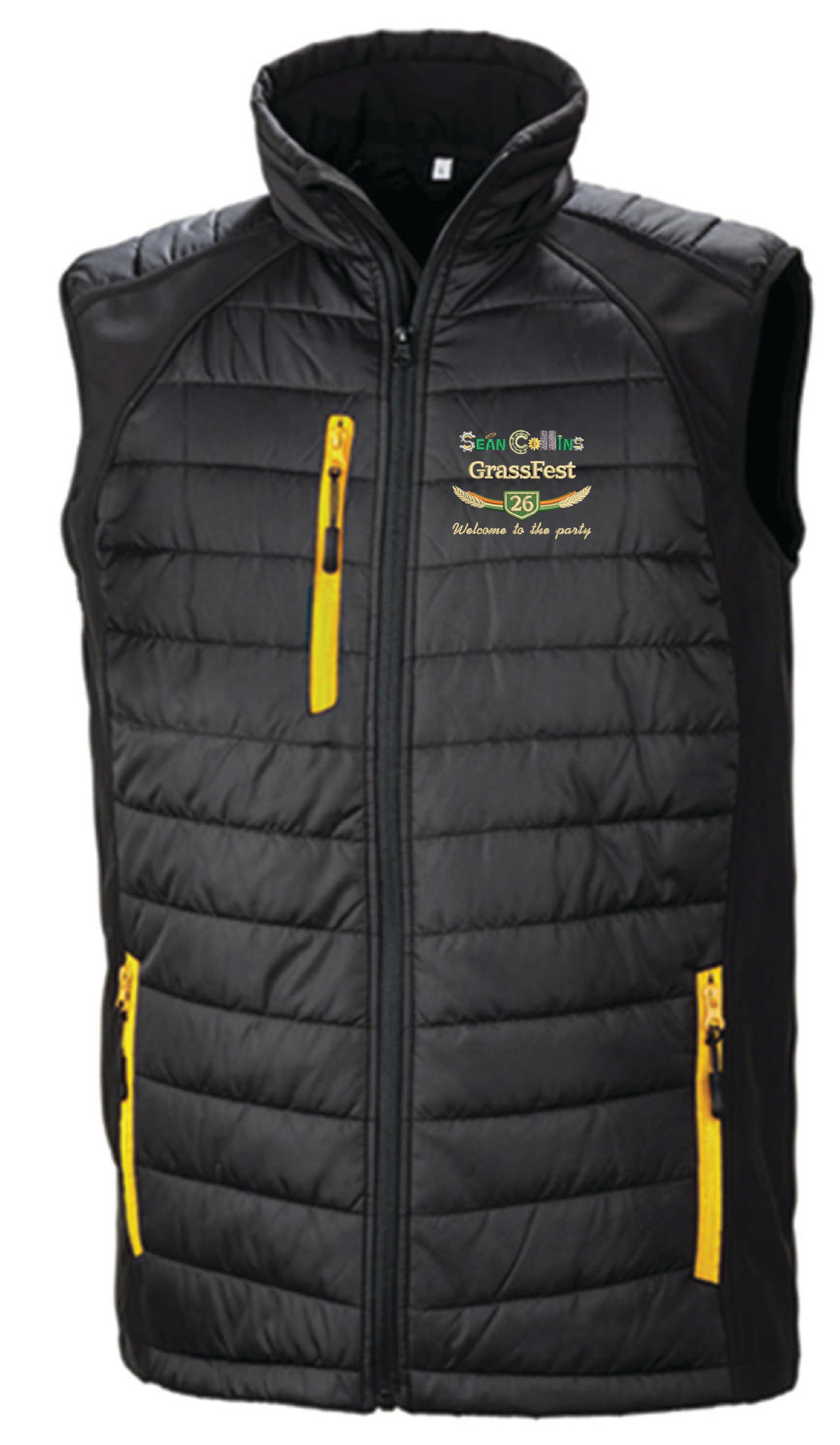 Grass Fest 26 Loader Sean Collins Padded Gilet Black – Sean
