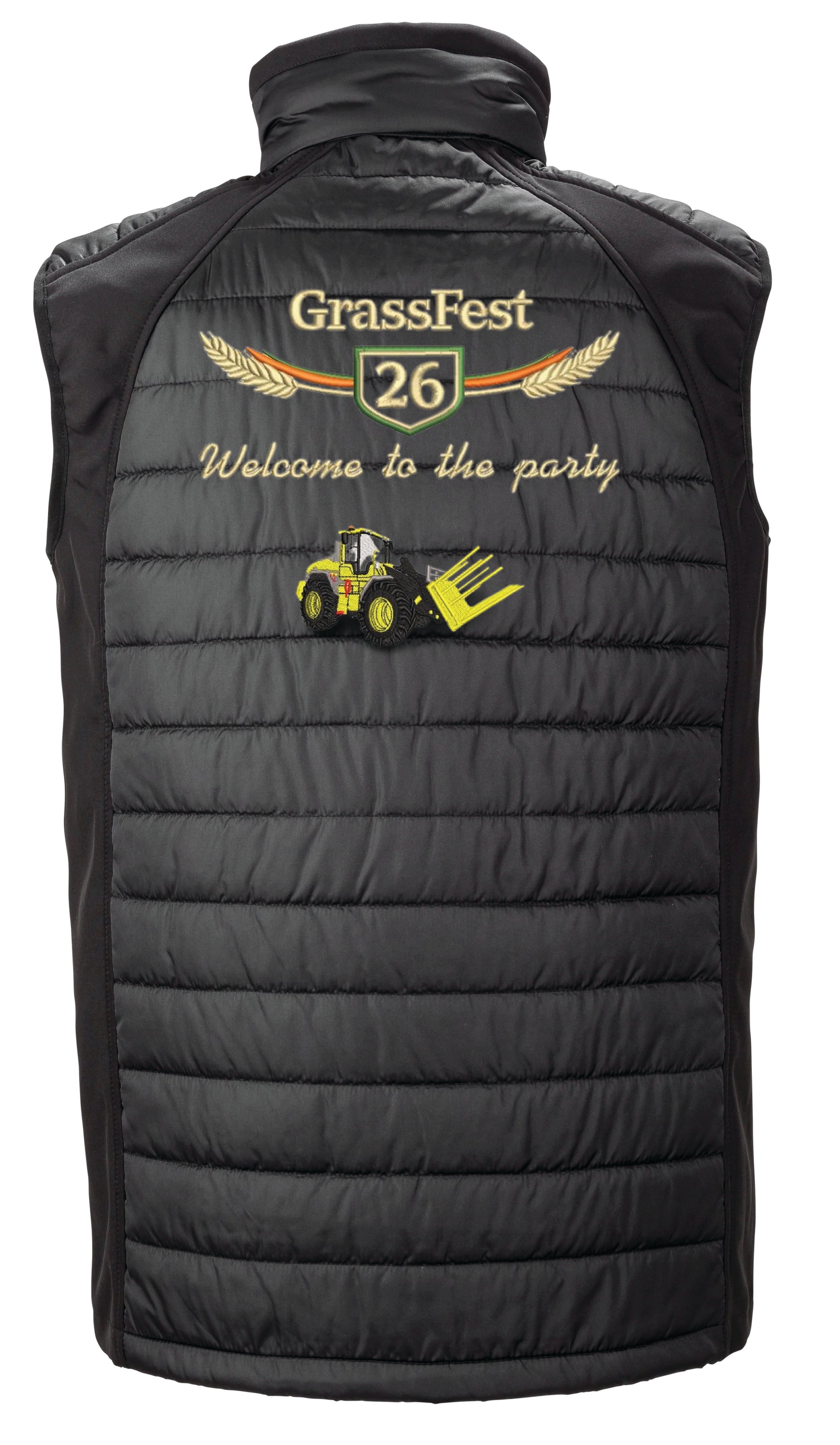 Grass Fest 26 Loader Sean Collins Padded Gilet Black