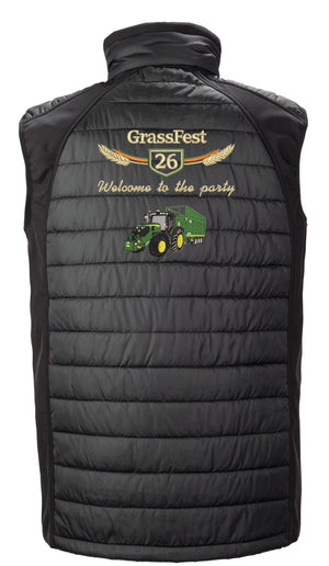 Grass Fest 26 Silage Trailer Sean Collins Padded Gilet Black