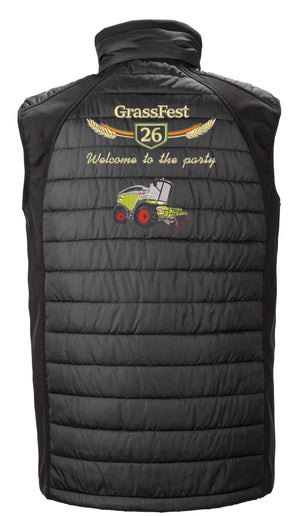 Grass Fest 26 Harvestor Sean Collins Padded Gilet Black