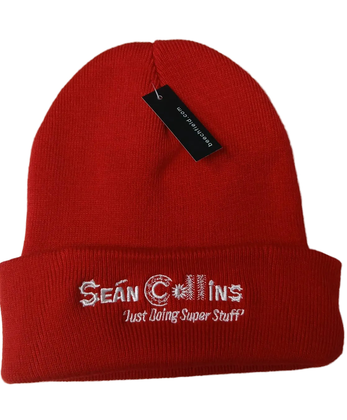 Sean Collins Red Beanie Hat