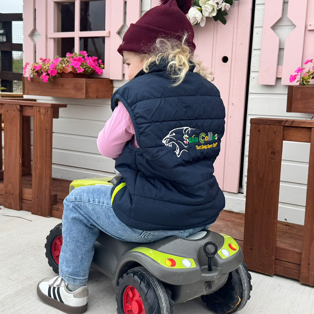 Sean Collins Agri Navy / Lime Junior Bodywarmer