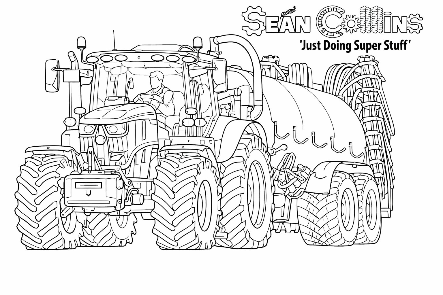 Sean Collins Colouring Sheet (FREE DOWNLOAD)