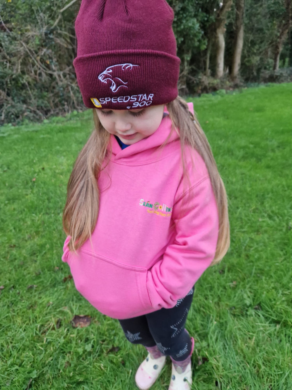 Sean Collins Agri Kids Hoodie Pink
