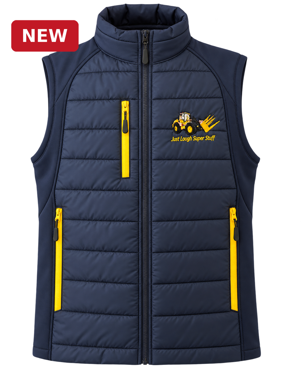 NEW Navy JD Patch Gilet - red badge on top left