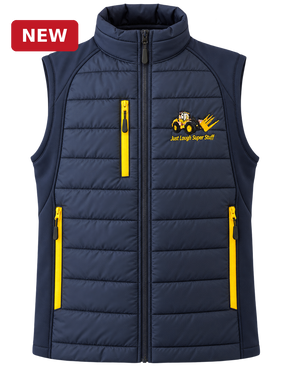 NEW Navy JD Patch Gilet - red badge on top left