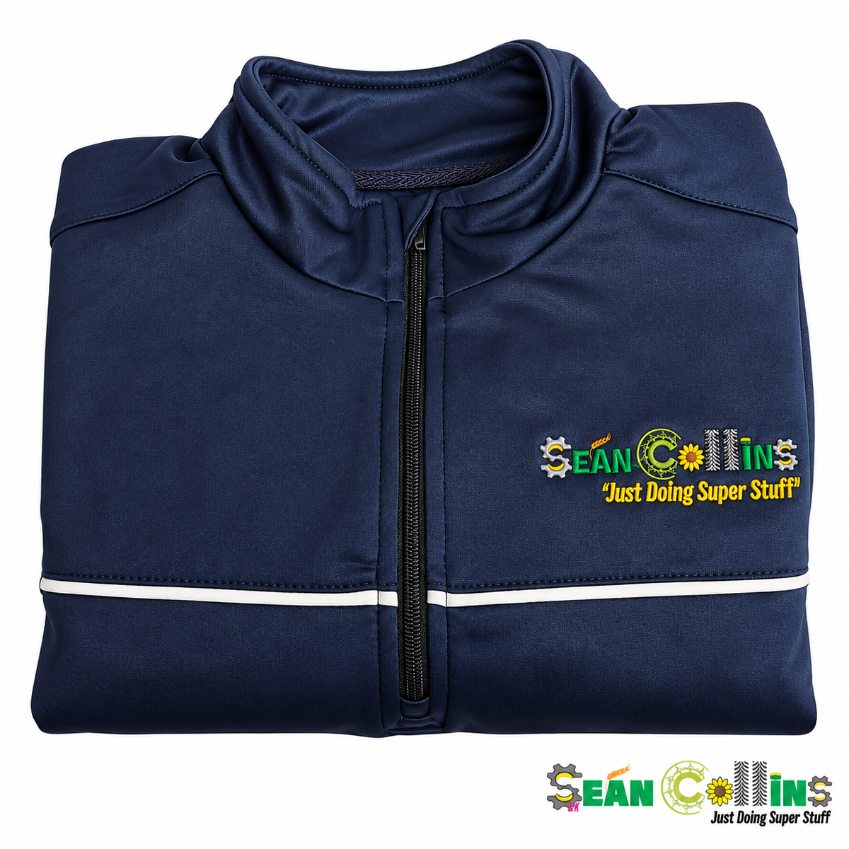 Navy ¼ Zip – Sean Collins Edition – front view