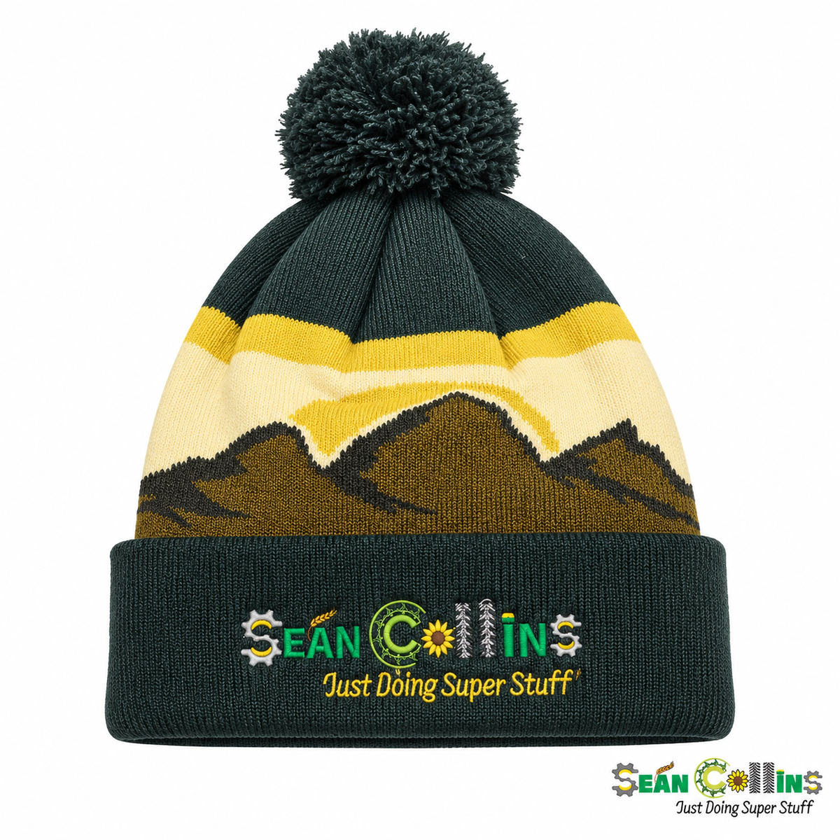 Sean Collins Agri Mountain Peak Bobble Hat – front view