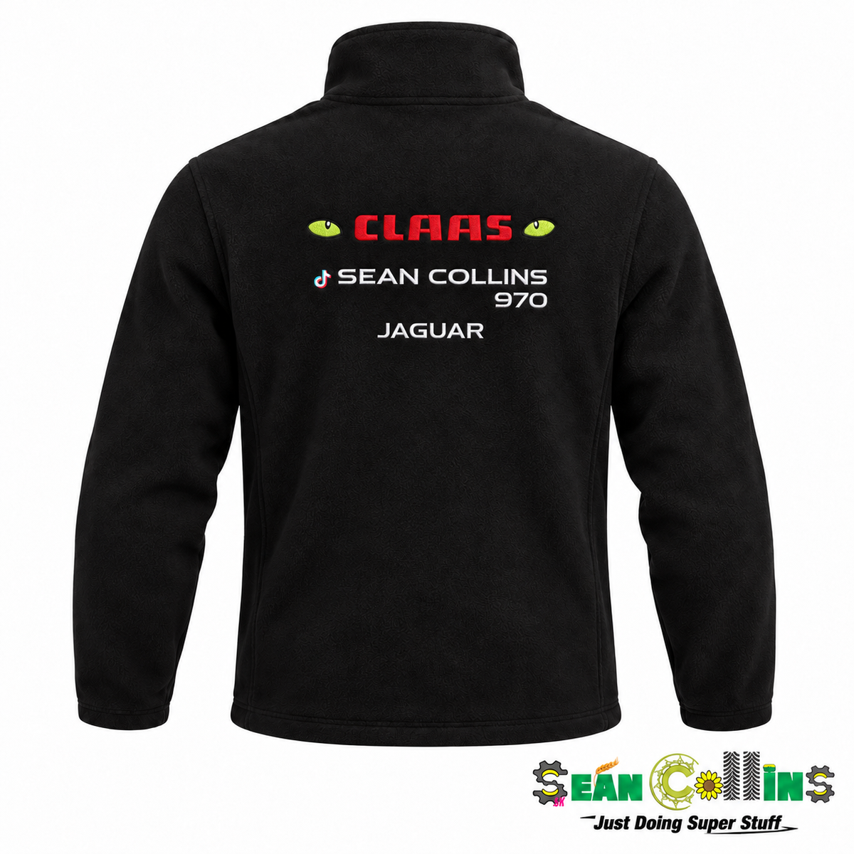 Sean Collins Agri Black Fleece – back view