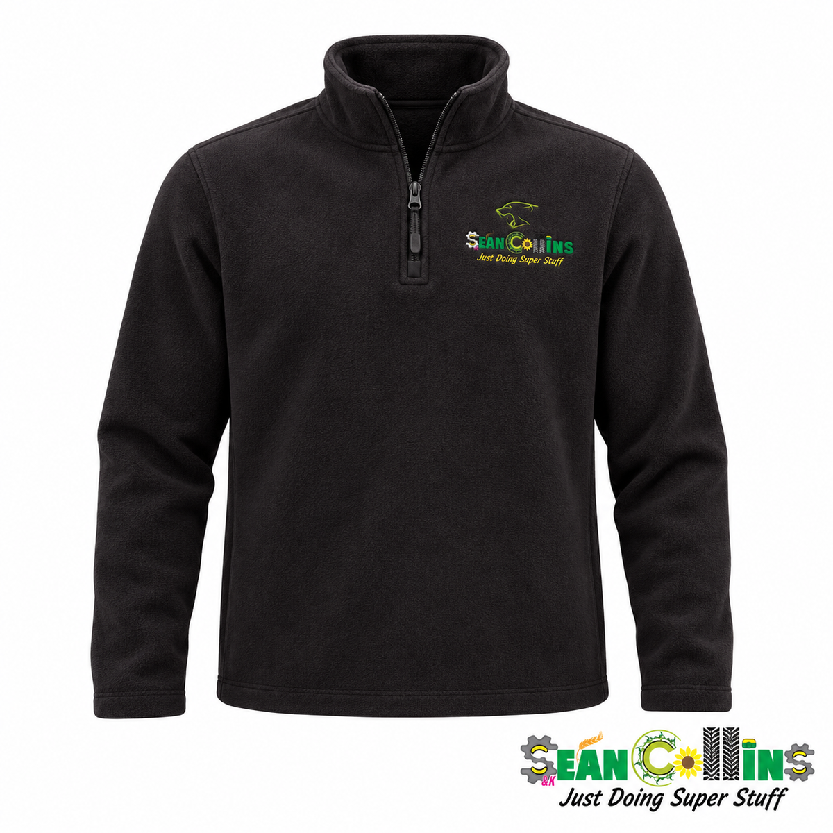 Sean Collins Agri Black Fleece – front view