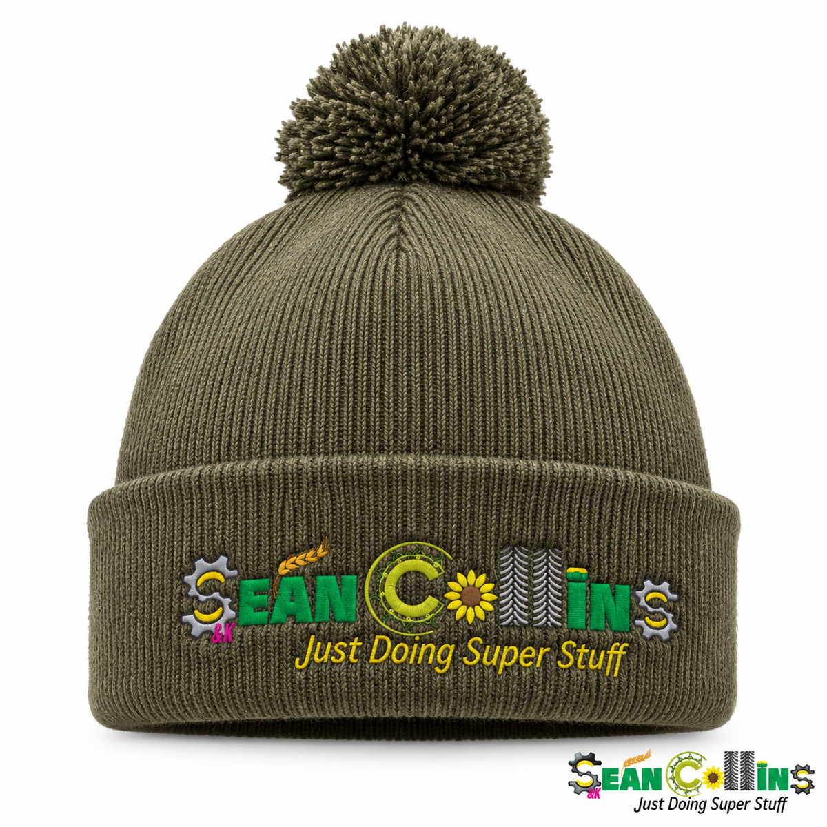 Sean Collins Agri Bobble Hat – front view